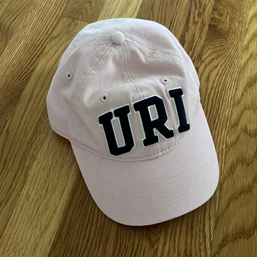 Champion URI baseball cap pink navy worn once
